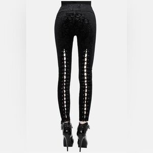 Black Killstar velour leggings